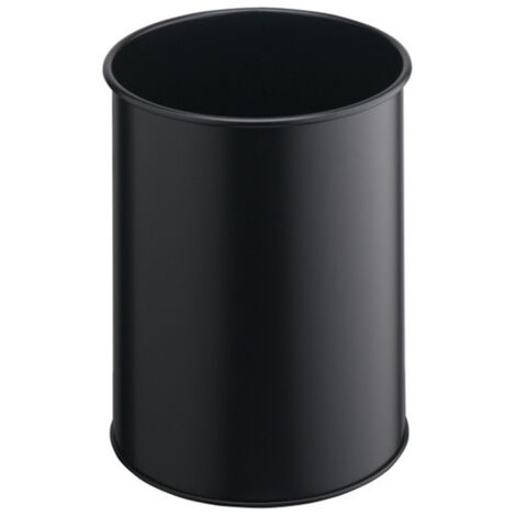 DUR ABLE 330101 PATTUMIERA ROTONDA IN METALLO NERO