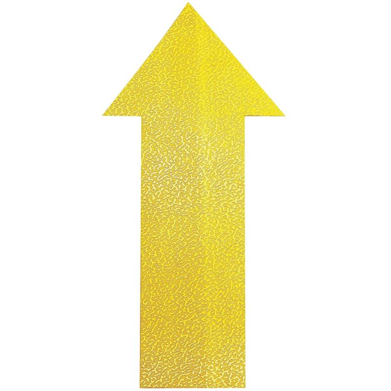 Durable 170504 - Segnaletica da Pavimento Forma a Freccia, Confezione da 10 Pezzi, Giallo