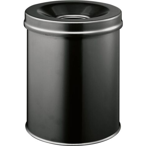 Durable 330501 Cestino per la carta 15 l (Ø x A) 260 mm x 357 mm Acciaio Nero 1 pz.