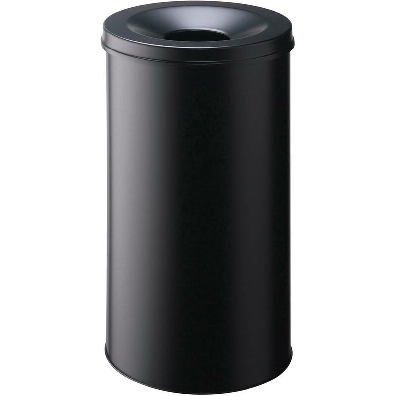 330701 Cestino per la carta 60 l (ø x a) 375 mm x 662 mm Acciaio Nero 1 pz. - Durable