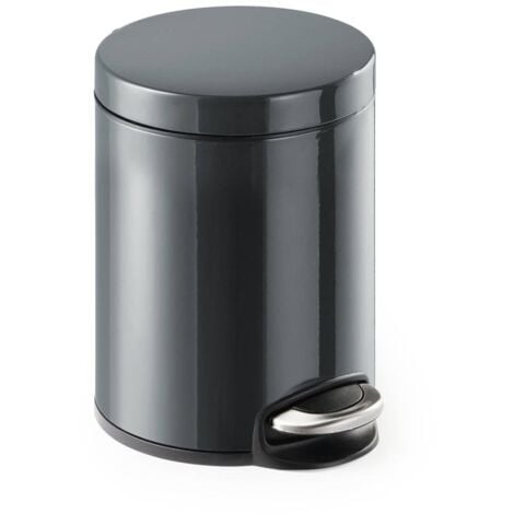 Durable 341058 Bidone della spazzatura 5 l (Ø x A) 205 mm x 290 mm Metallo, Plastica Grigio antracite 1 pz.