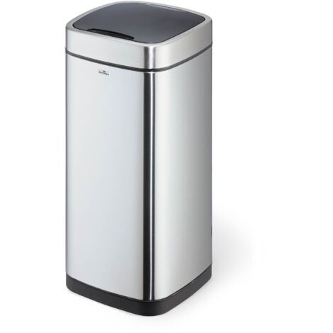 Durable 342323 Sensor Abfalleimer NO TOUCH, mit Inneneimer, 35 Liter, silber