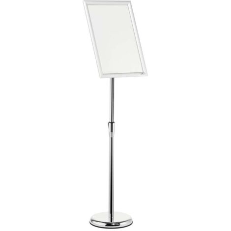 Durable 479923 stand informativo e supporto per brochure A3 Alluminio, Plastica, Acciaio Argento