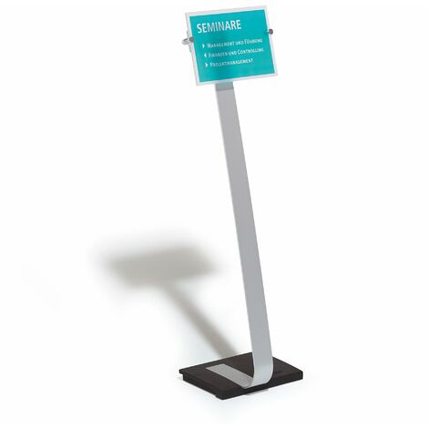 Durable 4818-23 Crystal Sign Stand Espositore da Pavimento