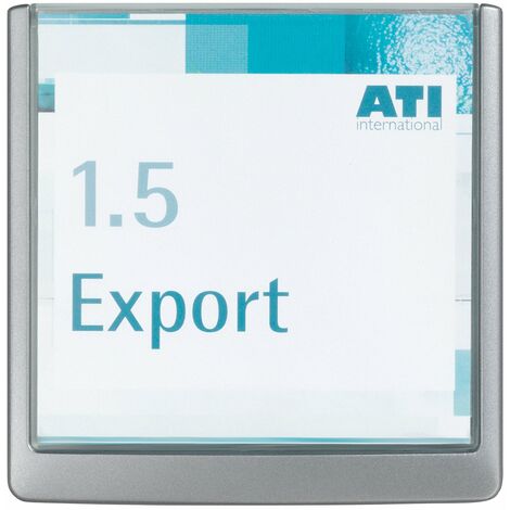 Durable 4862-37 Targa Click Sign, 14.9x14.85 cm, Grafite