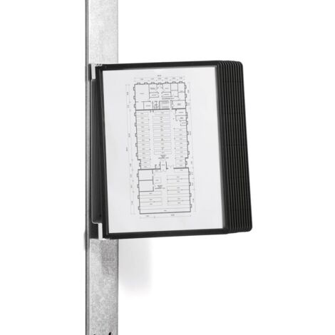 Durable 591801 Panneau transparent noir (l x H x P) 325 x 390 x 260 mm DIN A4