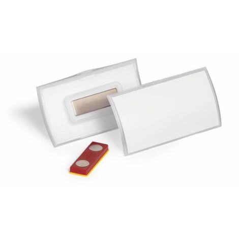 Durable 825919 Cartellino portanome CLICK FOLD (L x A) 75 mm x 40 mm magnete 10 pz.
