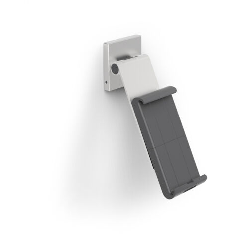 Durable 893523 Tablet Wandhalterung (mit Tragarm für Tablets 7-13 Zoll, 360° drehbar mit Diebstahlsicherung) silber/anthrazit