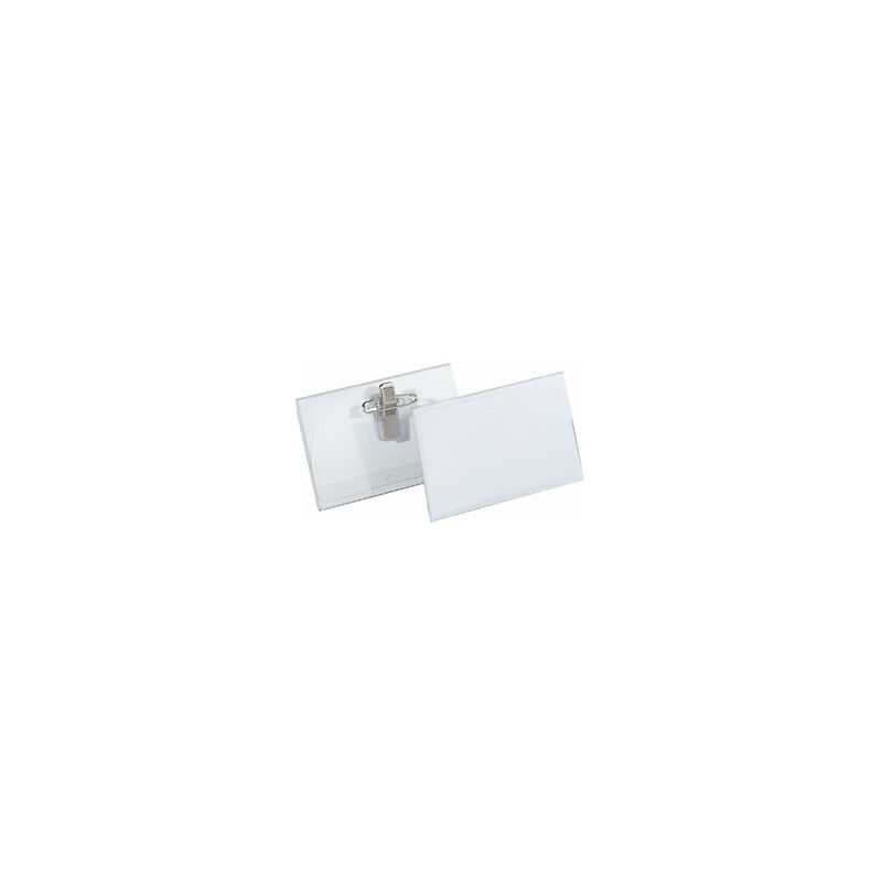 Portanombres con pinza combinada h x a 40 x 75 mm ue 100