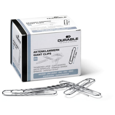DURABLE Aktenklammer 122725 77mm verzinkt 100 St./Pack.