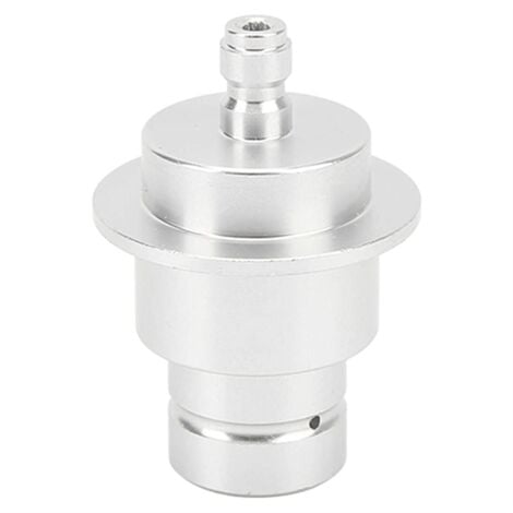 Durable Aluminum Alloy for Soda Stream Adapter Soda Maker Co2 Tank Direct Adapter Hose(Silver)