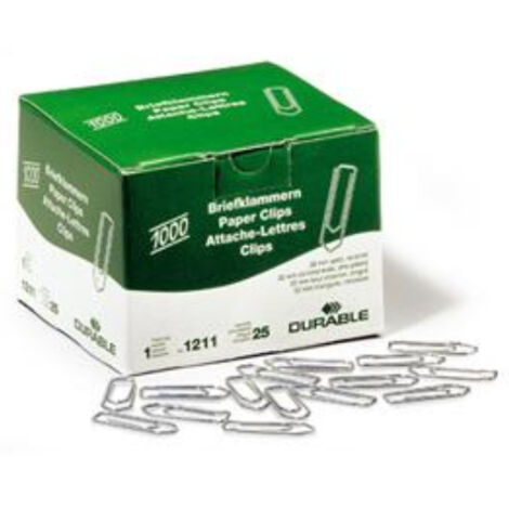 DURABLE Briefklammer 121125 32mm verzinkt 1.000 St./Pack.