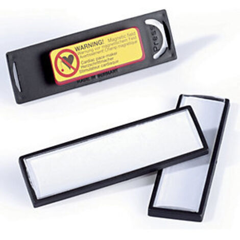 DURABLE  CLIP CARD con magnete  alt x largh 17 x 67 mm  nero 