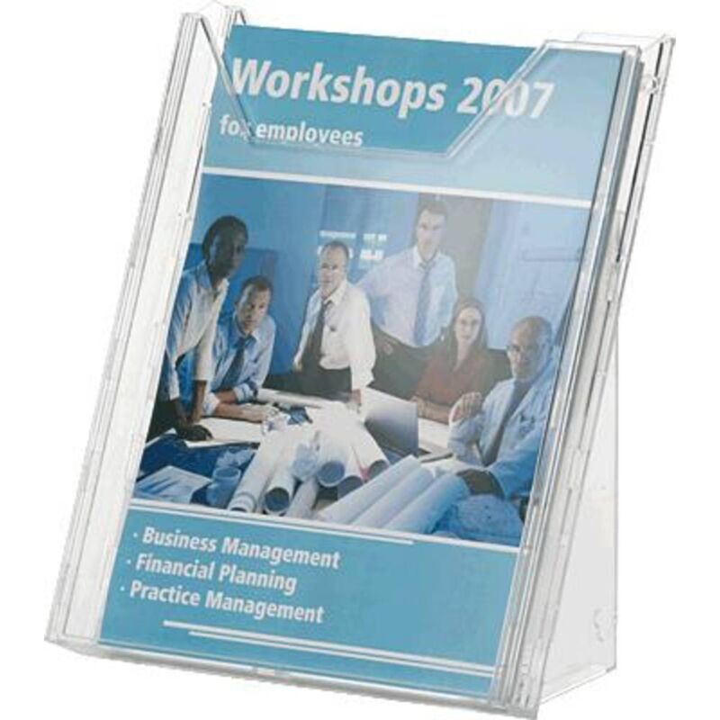Durable COMBIBOXX A4 - 8578 857819 Porte-brochures transparent Nombre de compartiments 1 1 pc(s) (l x H x P) 242 x 291 Durable COMBIBOXX A4 - 8578 857819 Porte-brochures transparent Nombre de compartiments 1 1 pc(s) (l x H x P) 242 x 291