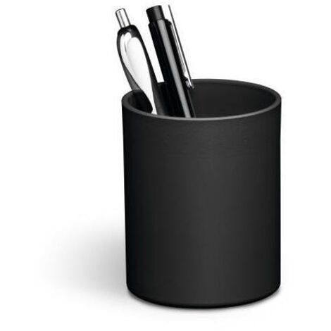 Durable eco porta lÁpices plÁstico reciclado negro