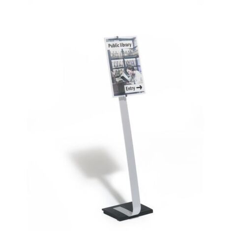 DURABLE  Espositore da pavimento CRYSTAL SIGN  per formato UNI