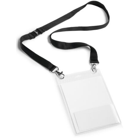 DURABLE Event-Namensschild A6 mit Textilband Duo 10 St schw