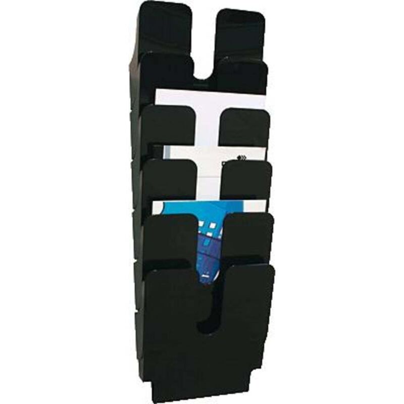 Durable flexiplus 6 A4 1700008061 Porte-brochures noir din A4 Nombre de compartiments 6 1 pc(s) (l x h x p) 247 x 745 x