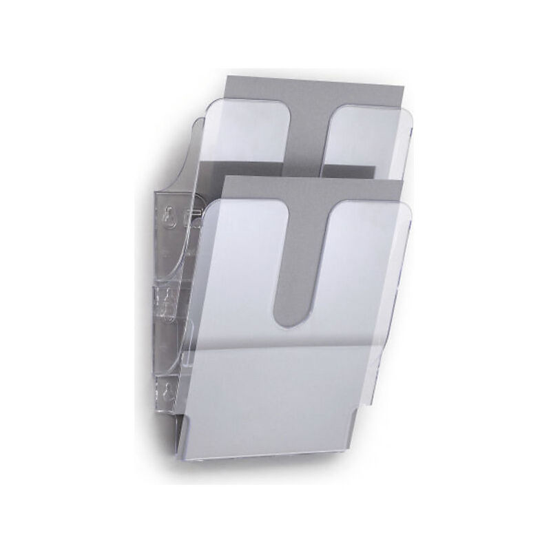 DURABLE Set de porte-brochures mural 'FLEXIPLUS 2', A4