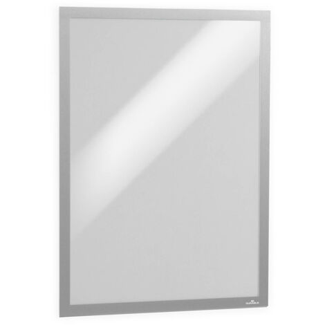 Durable Info-Rahmen Duraframe Poster A2, selbstklebender Plakatrahmen, UV-beständig, 1 Stück, silber, 505323
