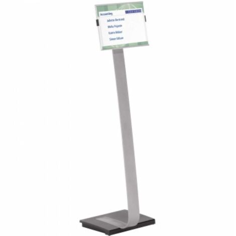 DURABLE Infodisplay DURABLE INFO SIGN STAND 45,5 x 125 x 28 cm (B x H x T) DIN A3 silber metallic
