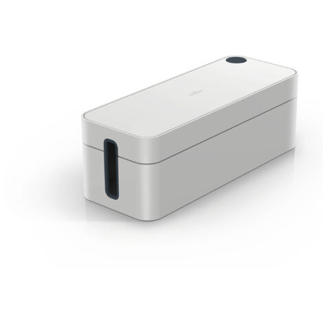 Durable Kabelbox Cavoline Box L (für 5-fach Steckdosenleiste, mit Gummifüßen, 406 x 139 x 156 mm (B x H x T)) hellgrau, 503010