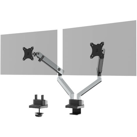 Durable Monitor Halterung SELECT PLUS mit Arm für 2 Monitore, Tischbefestigung, VESA, Flexibel einstellbar, 509723