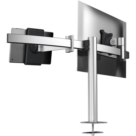 DURABLE Monitorhalterung PRO 1Mon. 1Tablet Tischdurchf Silb. (508823)