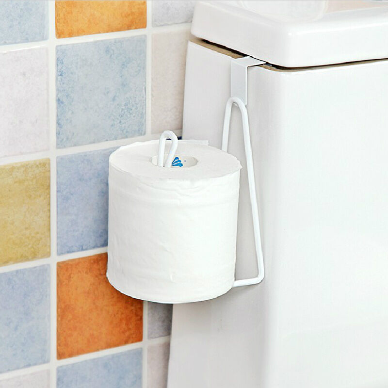 Durable Over The Cabinet Door Paper Towel Roll Holder, Bathroom Lavatory Toilet Paper Towel Holder Rack Tissue Towel Shelf Kitchen Towel Rack Hanger