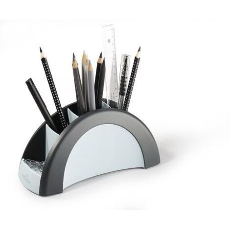 Durable Pen Holder Vegas argent et bleu plastique
