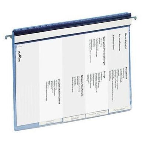 DURABLE Personalhefter Verwendung für Papierformat: DIN A4 transparenter Vorderdeckel vorhanden: Ja