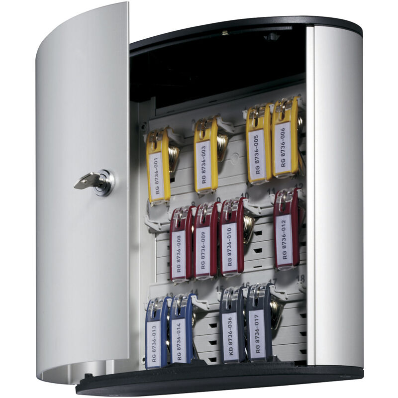 Certeo - durable, Petite armoire design pour clés, avec serrure à