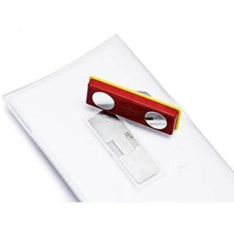 DURABLE, Badge magnétique en plastique transparent, h x l 40 x