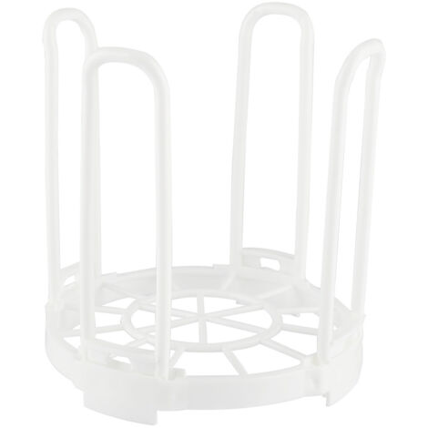 Durable Plastic Folding Healthy Dish Bowl Storage Shelf for Dry Kitchen Good Helper White