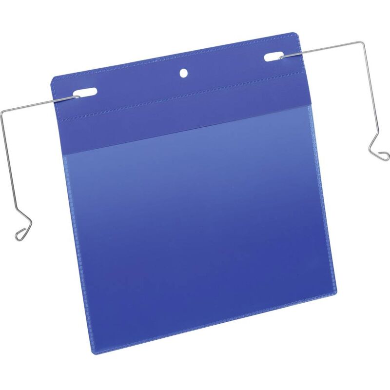 Pochette de suspension avec tige métallique 175207 bleu 223 mm x 218 mm - Durable