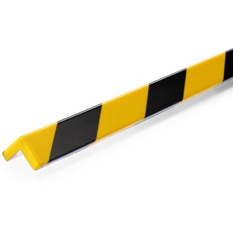 Durable profili paracolpi angolari C19, adesivi, 1 m, conf. 5 pezzi, giallo/nero, 1101130