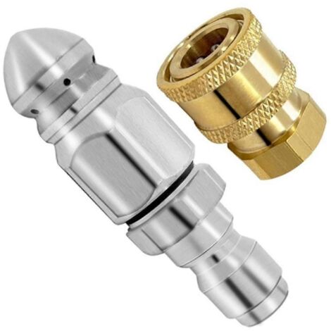 Durable Roofs Cleaning Nozzle and Powerful Pipe Unclogging Nozzle Compatible With Unplugging Drains