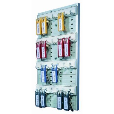 Durable Schlüsselhalter KEY BOARD 24 - 1956 195610 Anzahl Haken 24 Silber