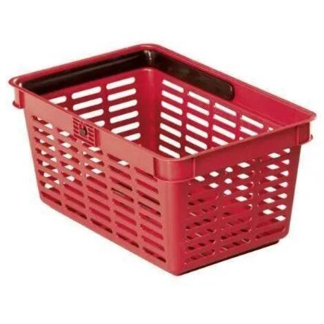 Durable Shopping Basket Panier de Courses Rouge 19L