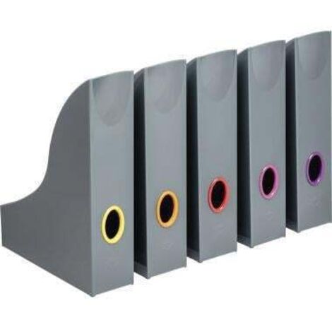DURABLE Stehsammler DURABLE VARICOLOR® 7,3 x 30,6 x 24,1 cm (B x H x T) DIN A4 Werkstoff:Polystyrol/ABS Kunststoff anthrazit 5 St./Pack.