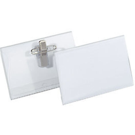 DURABLE  Targhetta per nome con clip combinata  alt x largh 40
