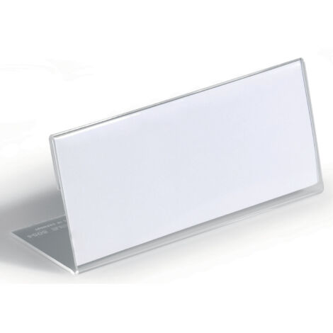 DURABLE Tischnamensschild 805419 150x61mm Acryl tr 10 St./Pack.