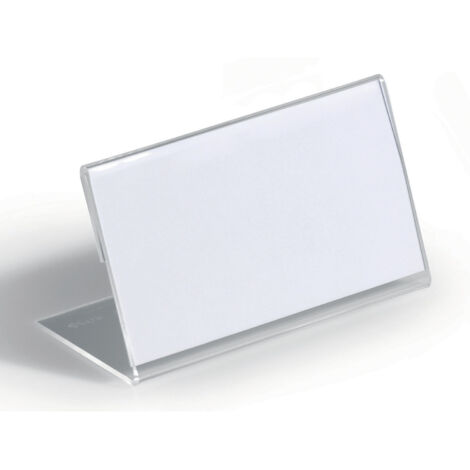 DURABLE Tischnamensschild 805519 100x52mm Acryl tr 10 St./Pack.