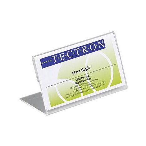 DURABLE Tischnamensschild DURABLE 100 x 52 mm (B x H) Acryl transparent 10 St./Pack.