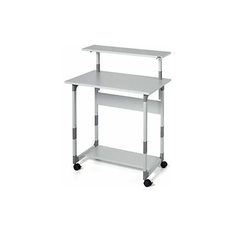 DURABLE  Trolley per PC  altezza regolabile  grigio chiaro