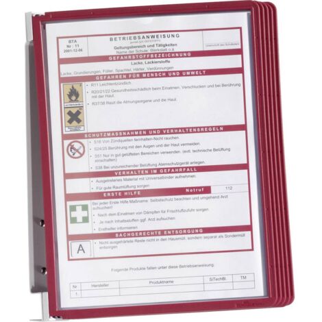 durable VARIO WALL 5 5551 03 rouge A4 portrait