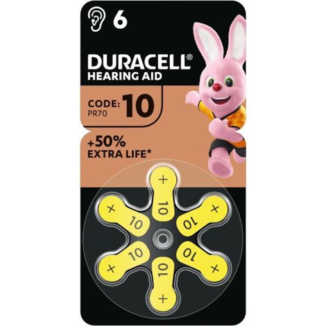 Duracell 10 Batterie Acustiche - (Confezione da 6)