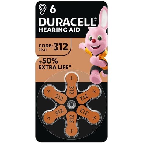 Duracell 312 batteria per uso domestico Batteria monouso Zinco-aria