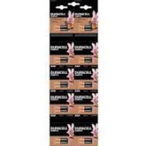 Duracell AAA LR03 - 20 piles alcalines - autonomie longue durée