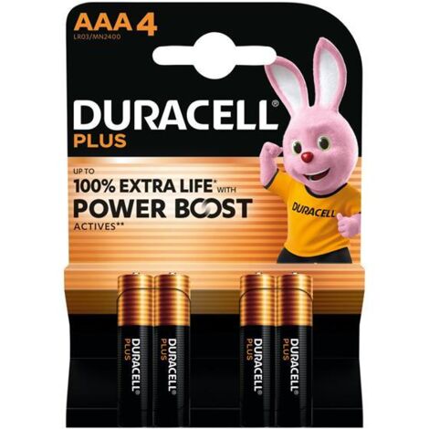 Duracell AAA Power Boost Batteries (Pack of 4) - Long-Lasting